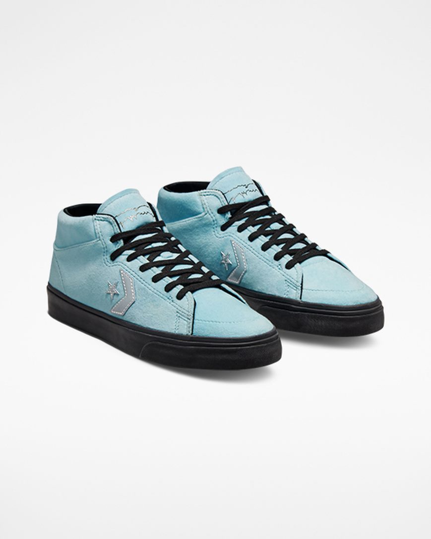 Zapatillas Skate Converse Louie Lopez Pro Mid x FA Hombre Azules Negras | PE 2WE50L